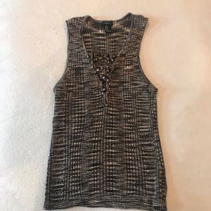 Forever 21 Knot Lace Up Tank